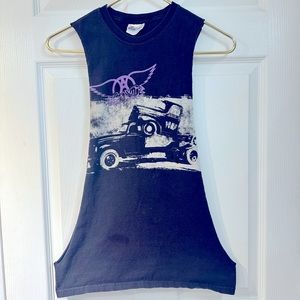 AEROSMITH vintage cut off tank. DIY. Size S.